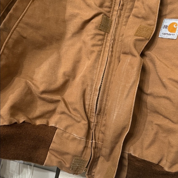 Carhartt Flame Resistant Duck Bomber Jacket size Large - Picture 4 of 10